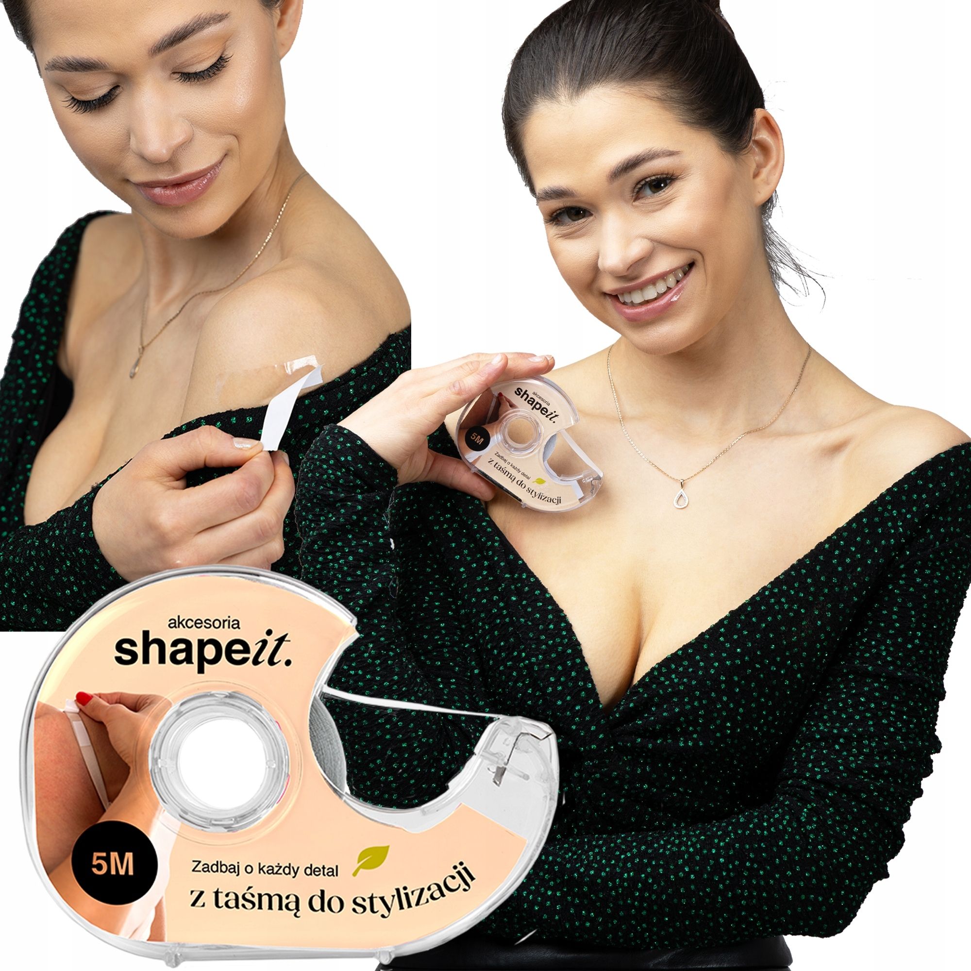  Shapeit oriģinālā lente divpusējs apģērbam lente līmēšanai drēbes 5m