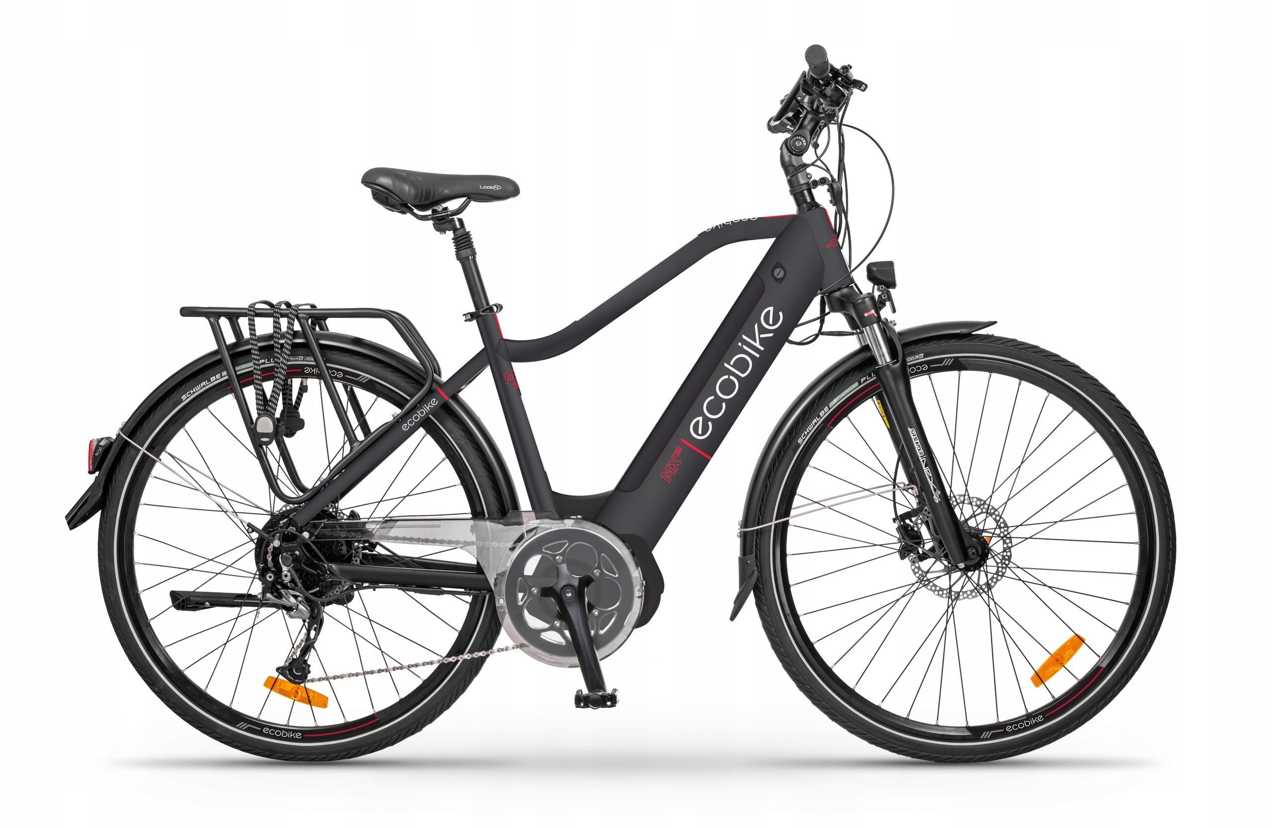  Elektrické kolo ecobike x-xross rám 19 cali hliník kolo 28 " černá barva 560 w