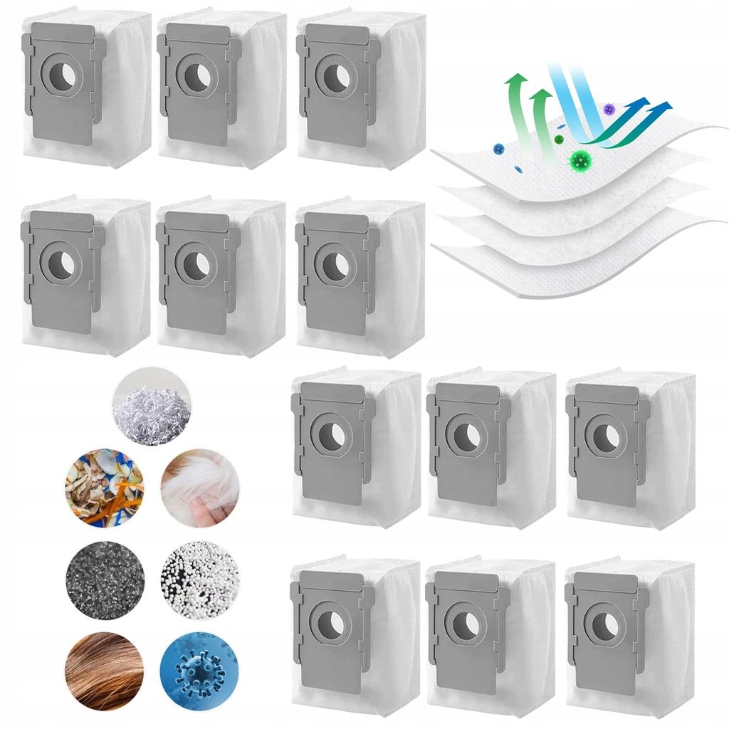  Bag stops irobot roomba i1 i2 i3 i4 i5 i6 i7 i8 j5 j7 j9+ brand purey