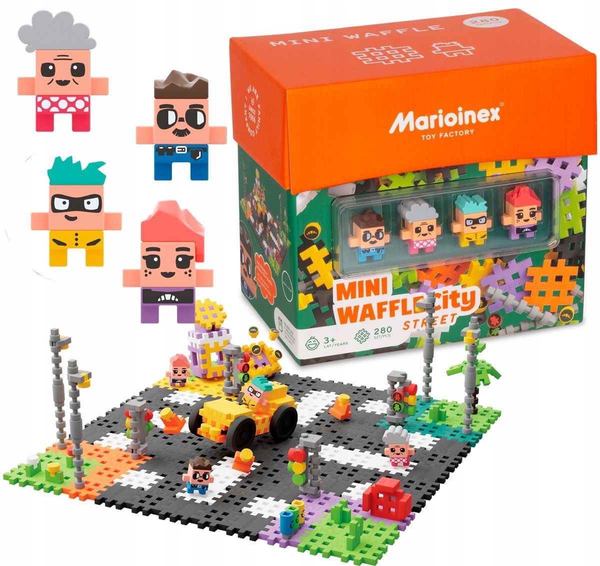  Pastell- blöcke marioinex waffle mini 300 pcs., 10 blätter lehrreich