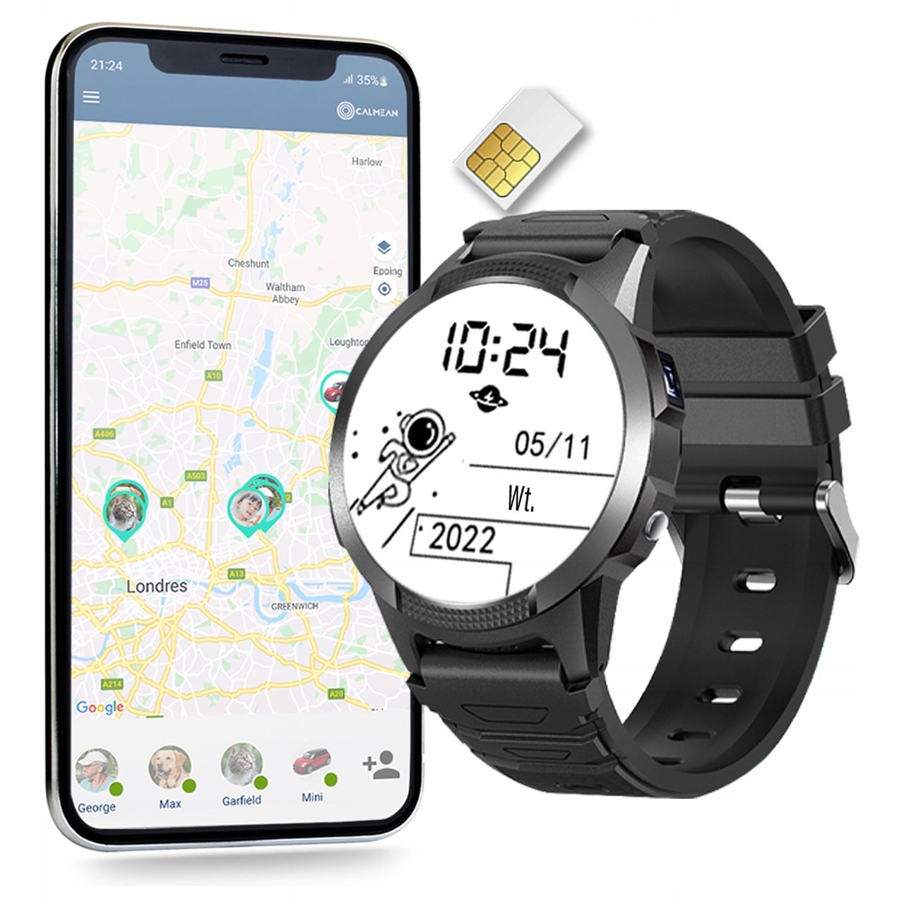  Smartwatch clock calmean videos 4g gps programs