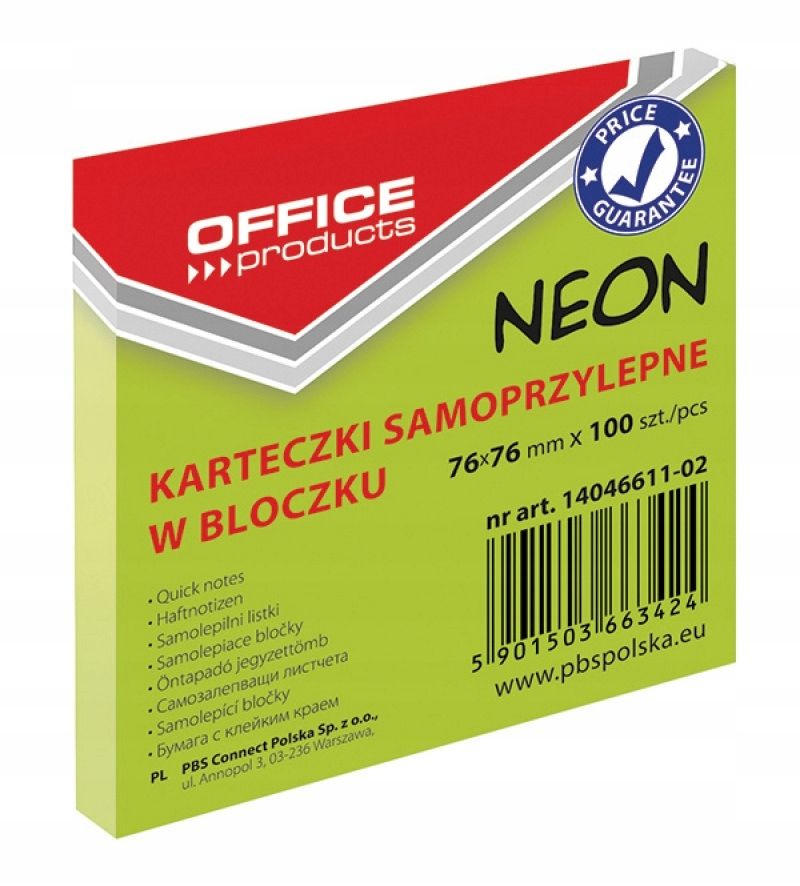  Lepiaca kocka na poznámky neon ružový karty notebook