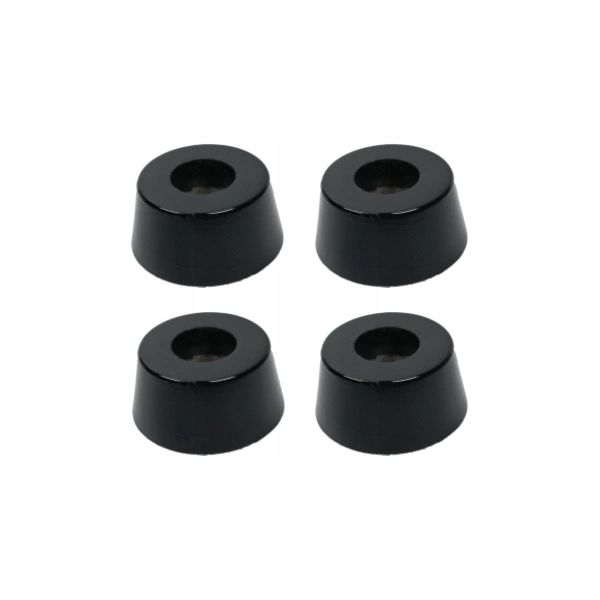  Jalad kummist ümmargune must mööbli jaoks – 25x20x13mm – komplekt 4 arvutid.