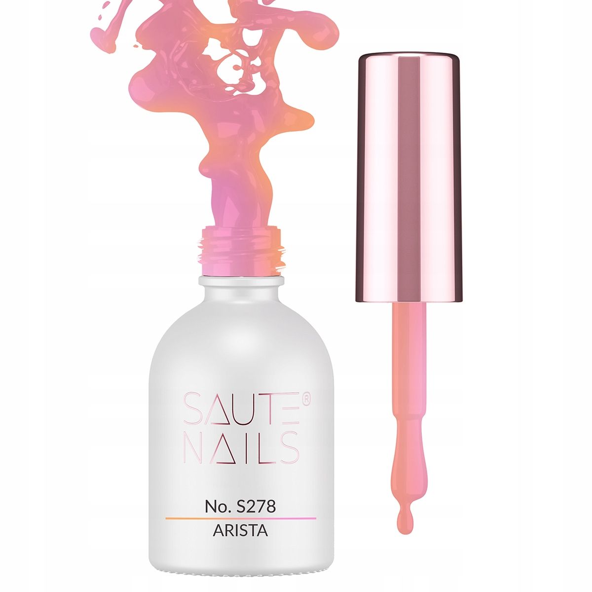  Saute nails hybrid nail polish for nails uv led s161 red lips red 8ml