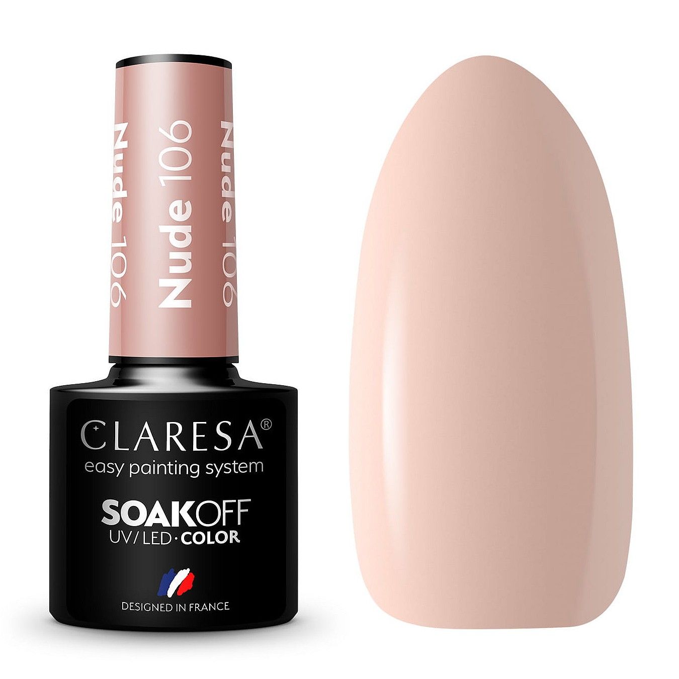  Claresa hübriid küünelakk burgundia glitter pink 554