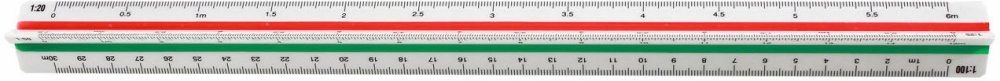  Leniar ruler with scale 30cm urban planner 1:20/25/50/100..500