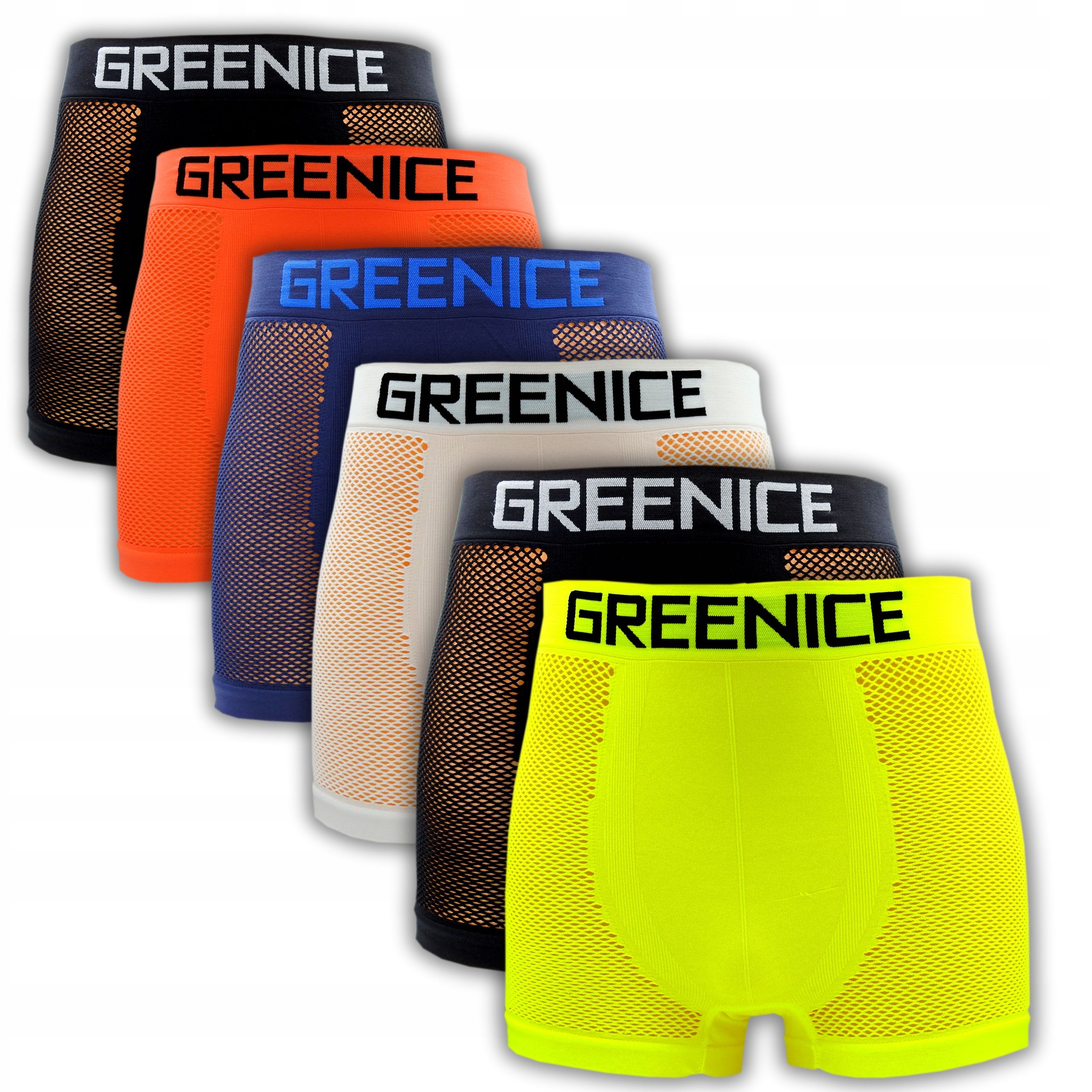  6x nohavičky pánske boxerky bezšvový elastický farbistý spisy veľkosť m/l