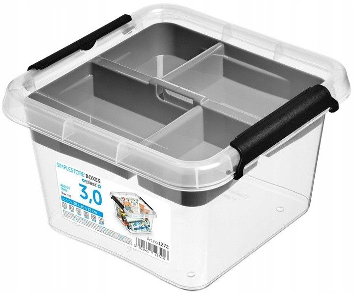  Dėžė plastikinė dėžė organaizeris moxom 4,5l