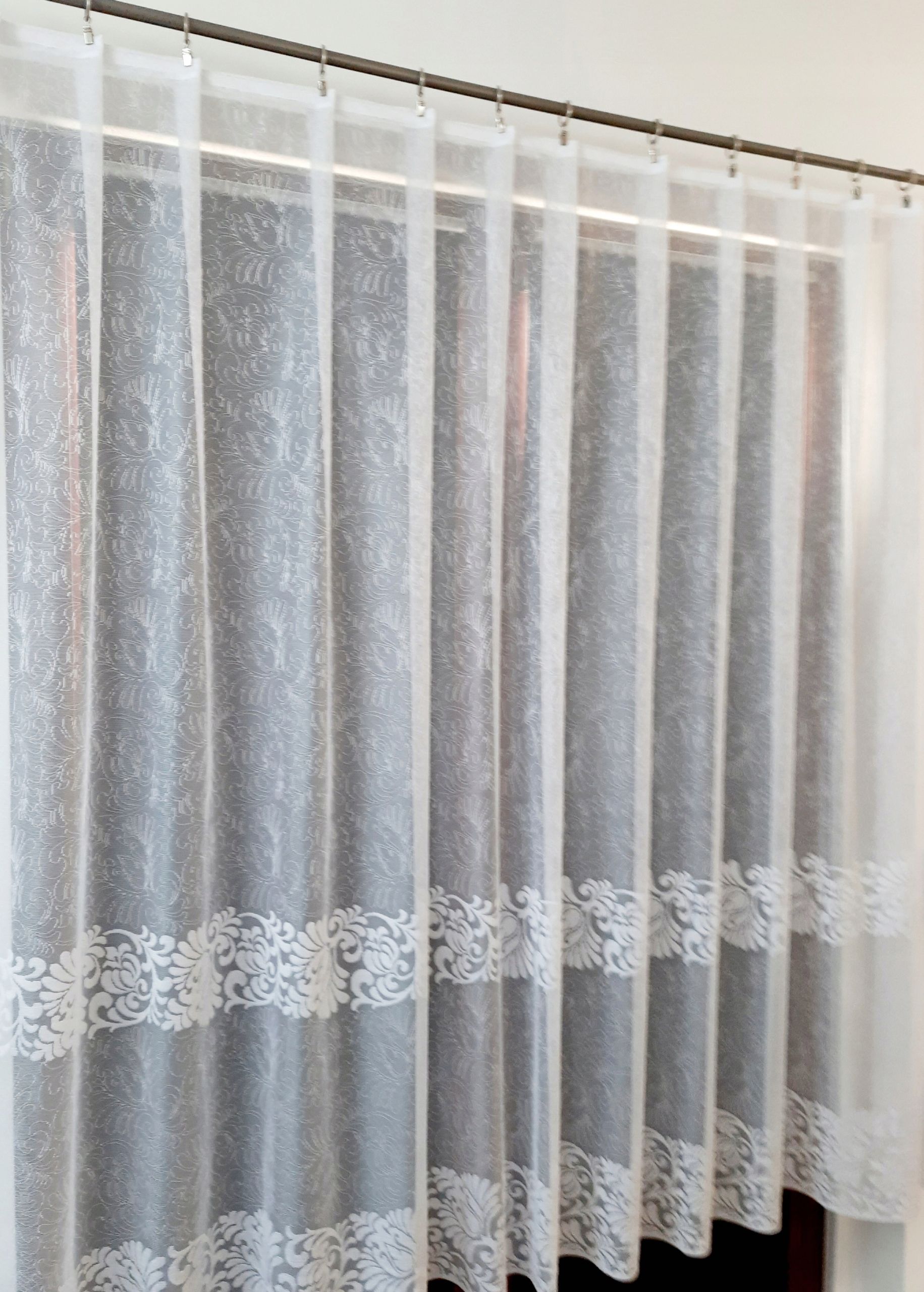  Užuolaida užuolaida stačiai žakardas baltas 250x250 cm