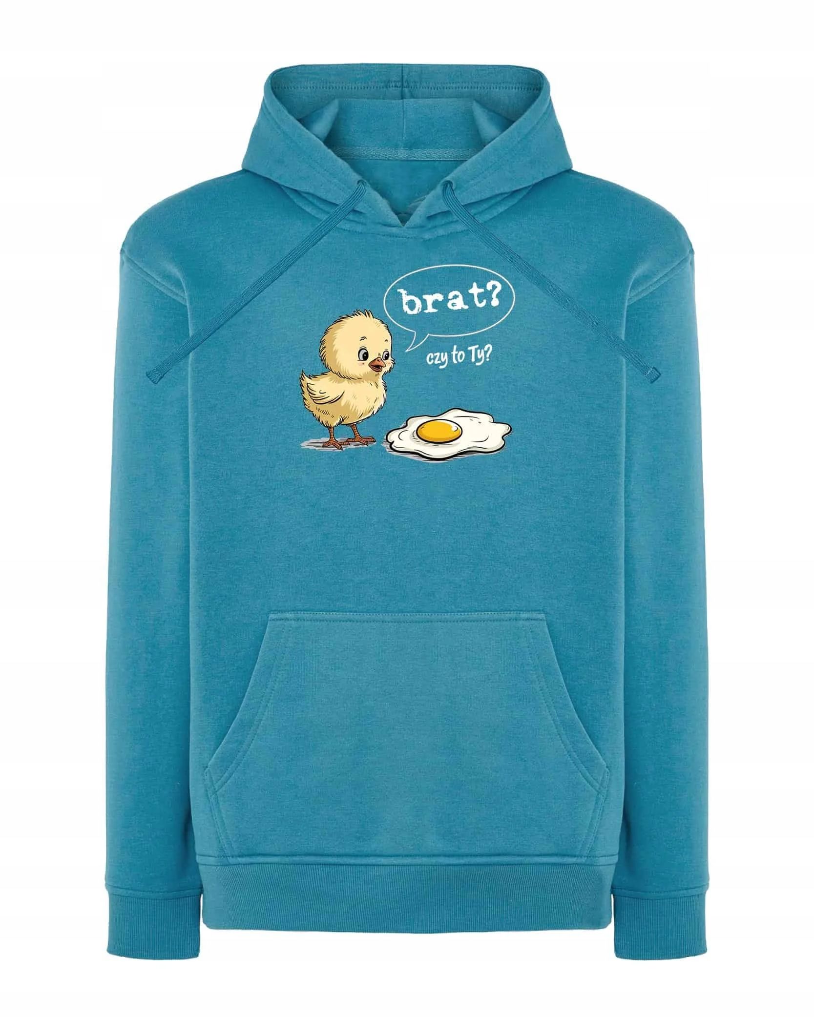  Sveter s kapucňou smiešne kuriatko jajko bracie? čierny m