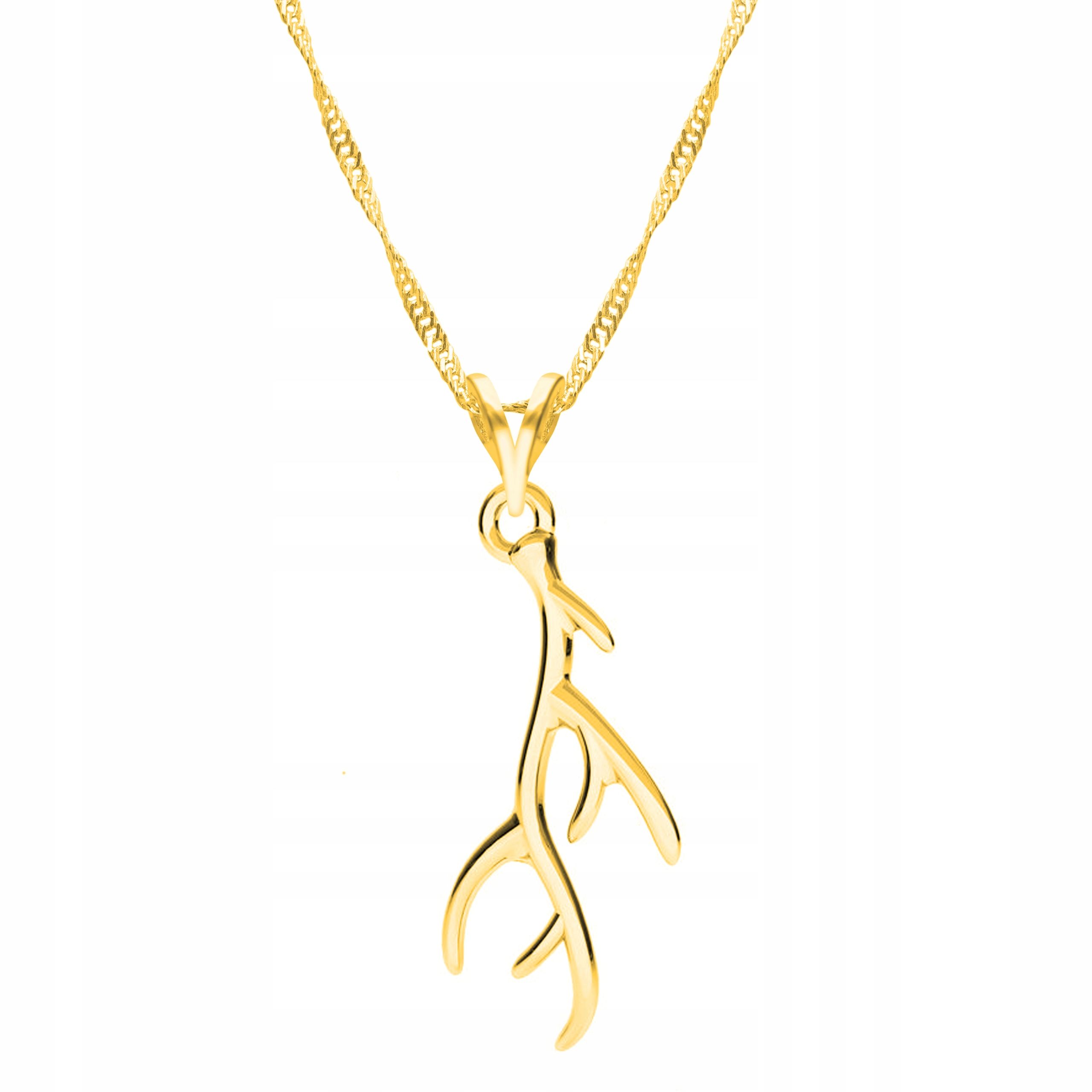  Goldkette halskette 925 mond hörner