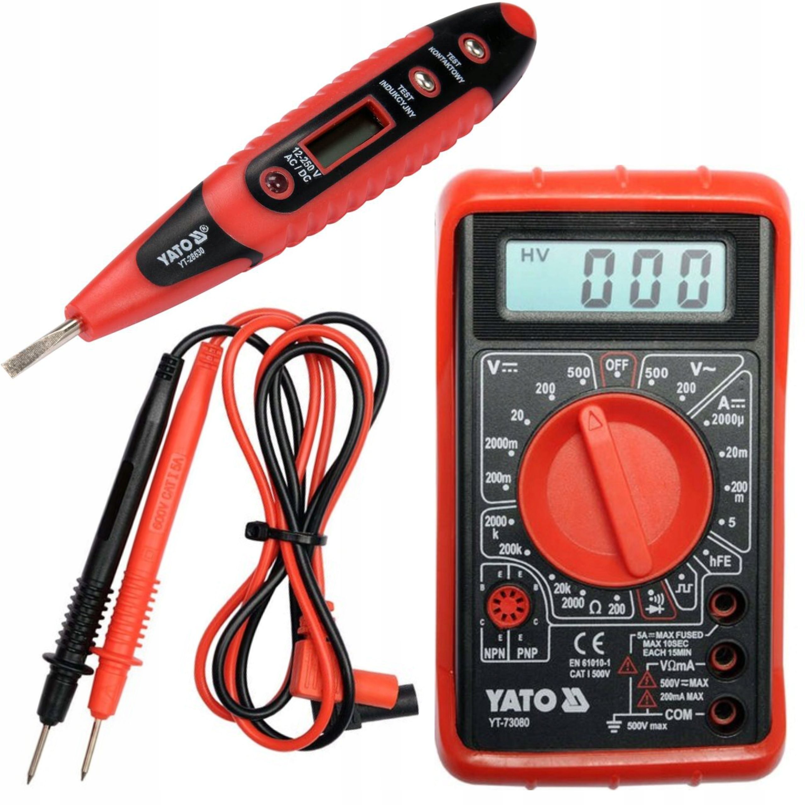  Yato digitální měřič true rms displej lcd automatický rozsah multimetr yt-73096