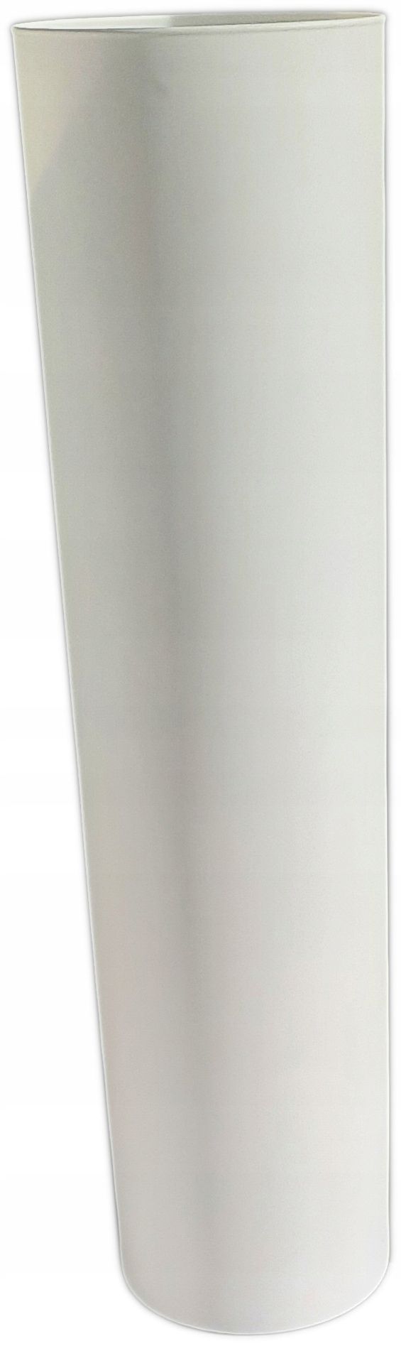  Vāze augsts glāze h60 cm oriģināls veidlapa balts spīdums spīdīgs