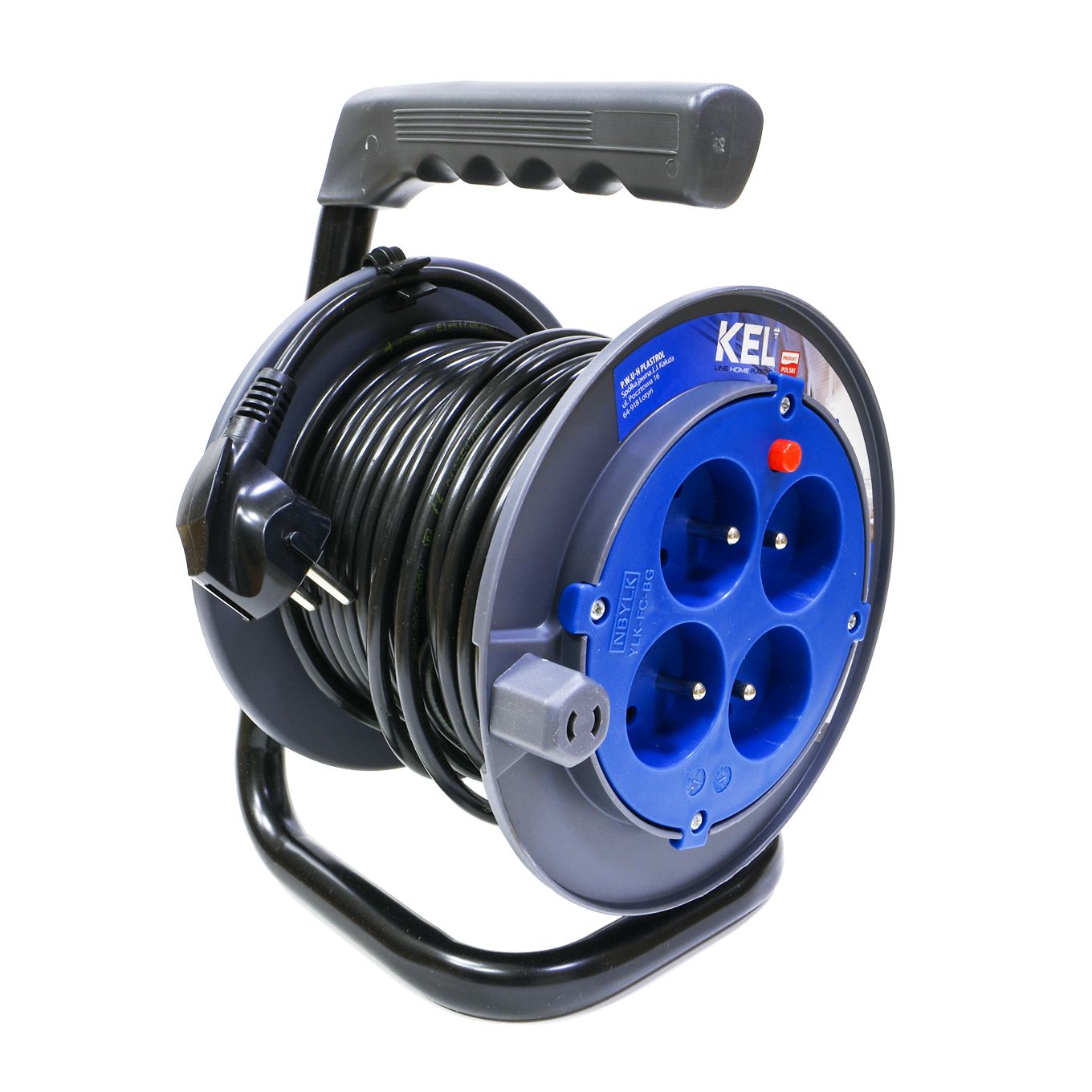  Taisns spraudnis 16a z/u uni-schuko melna krāsa wt-40
