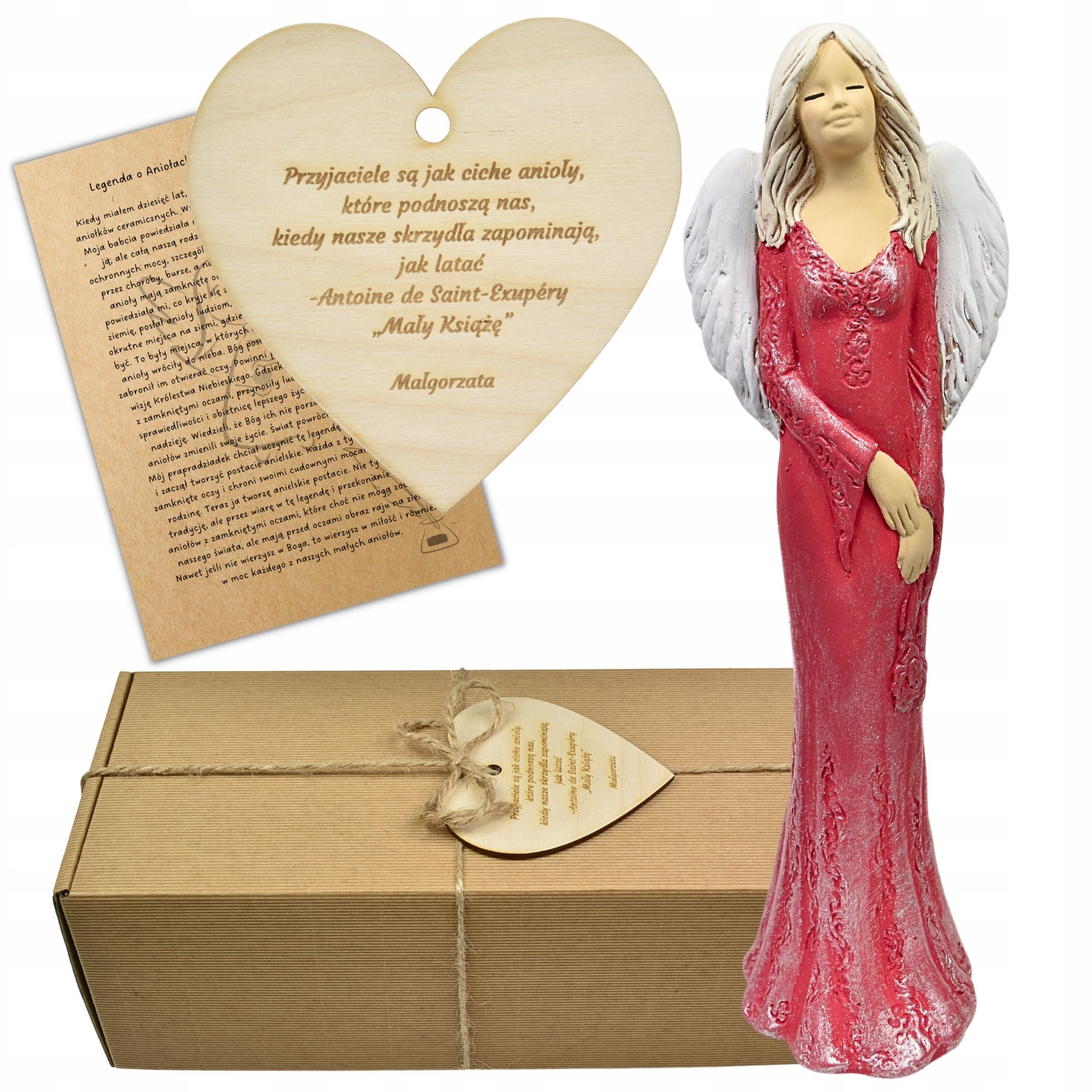  Angel figurine large adornment gift colour engraving