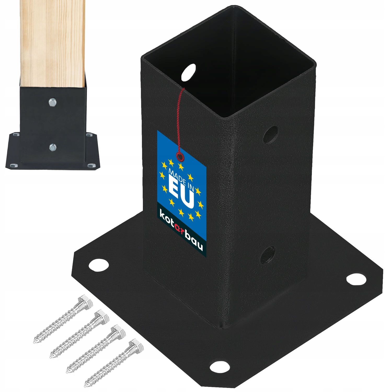  Uzskrūvējama staba pamatne turētāju enkurs 120x120