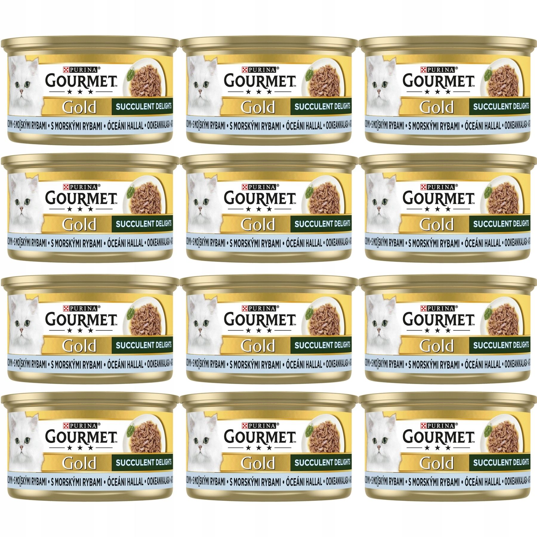  Purina gourmet gold savoury šlapias maistas su vištiena i morka 85gx12szt