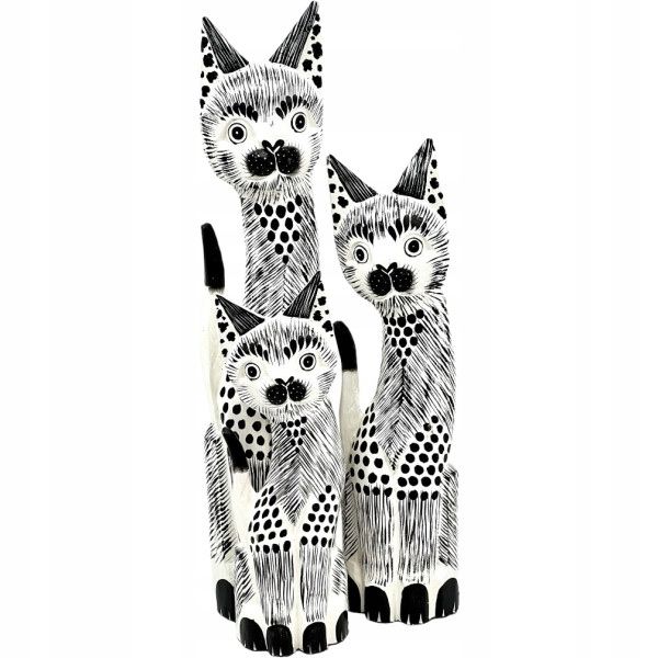  Katze kätzchen holzfigur wunderschön einzigartig dekoration oder geschenk 30cm
