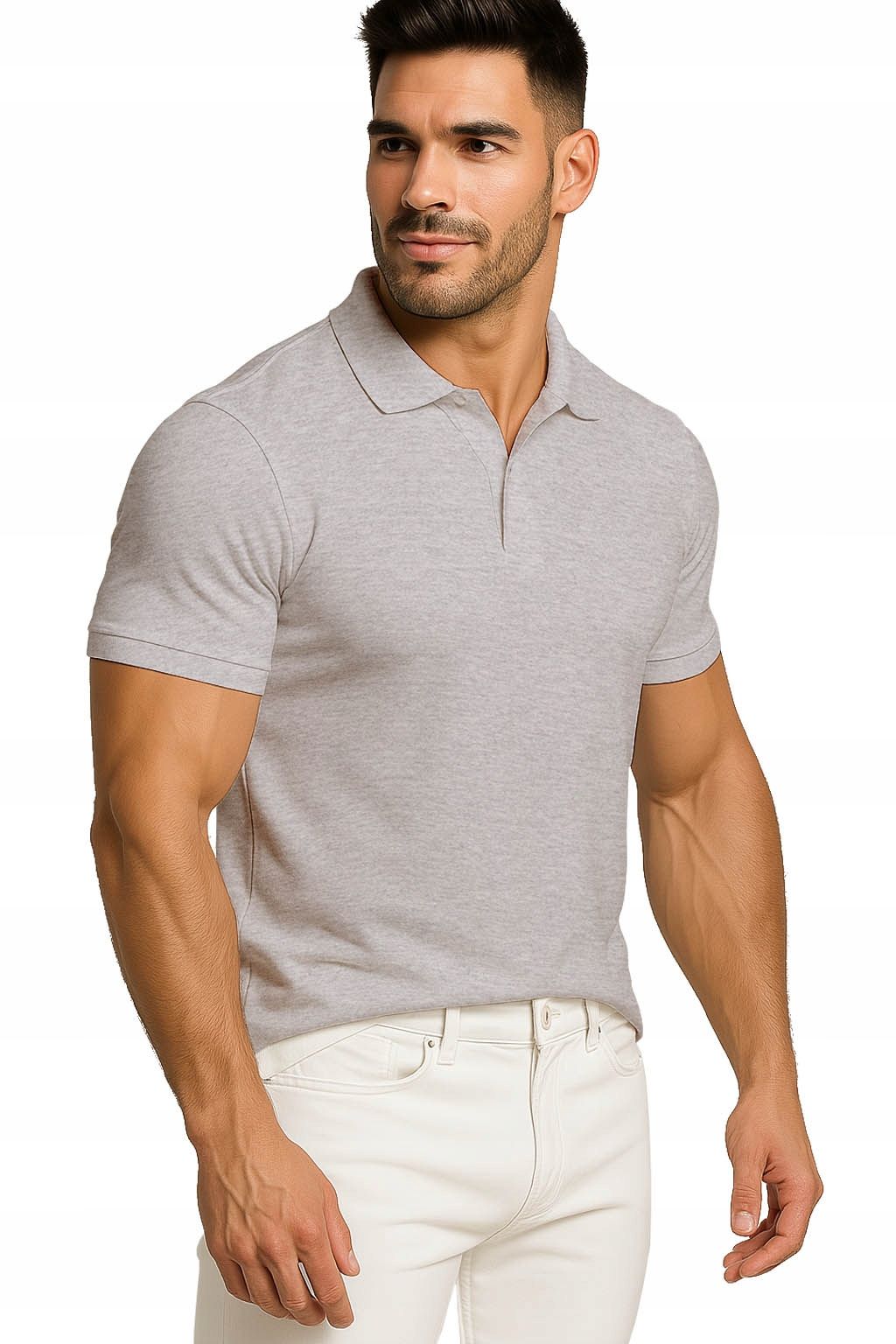  Men&#39;s polo shirts t-shirt elegant reinforcement cotton with collar m