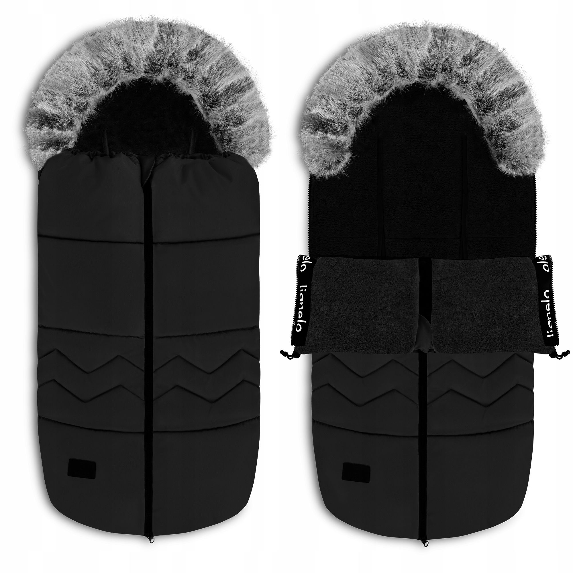  Stroller sleeping bag toboggan cradle car seats with fur 4in1 lionelo frode
