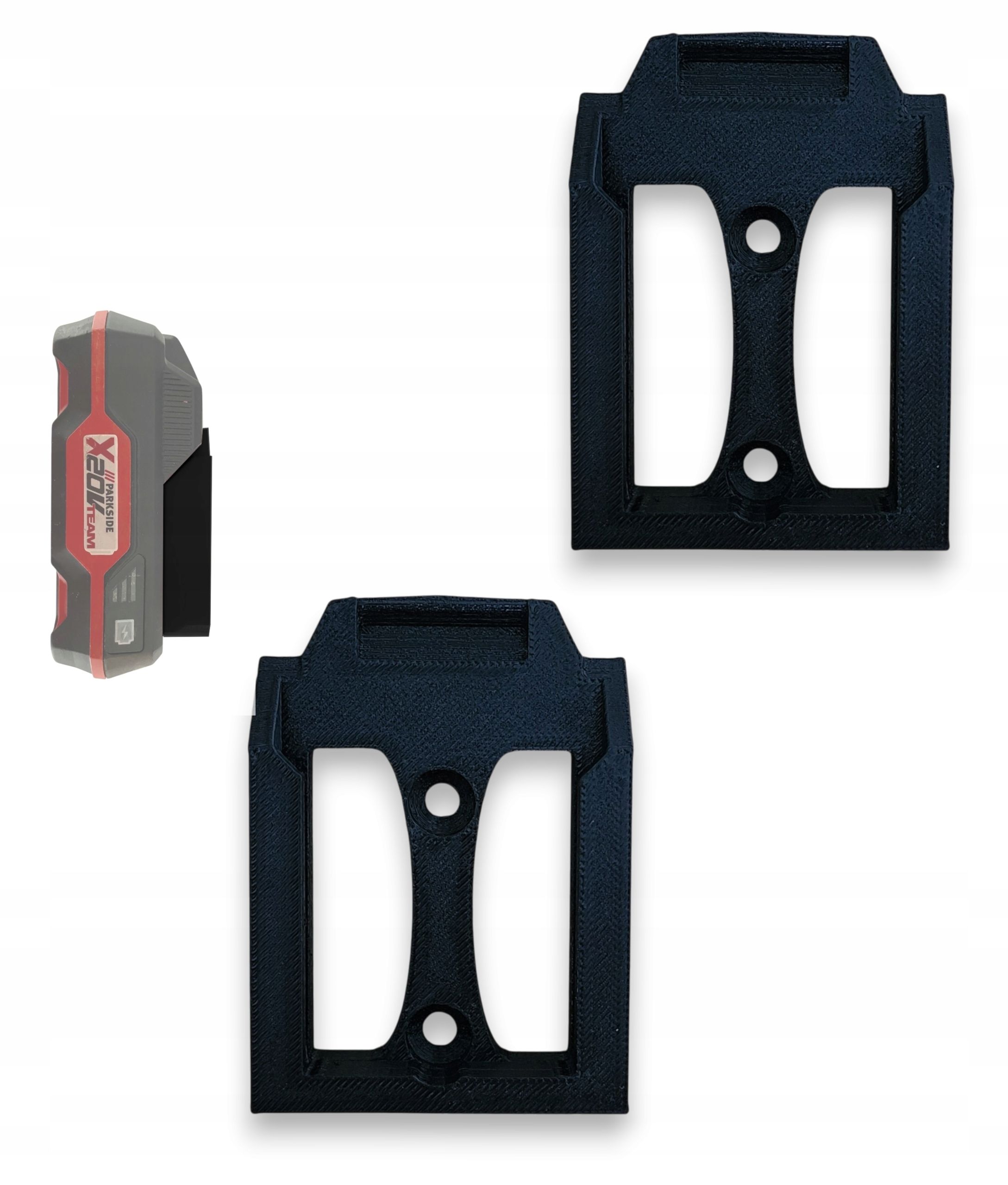  Držák potvrzení s baterií baterie parkside x 20v sodík click klik černá barva
