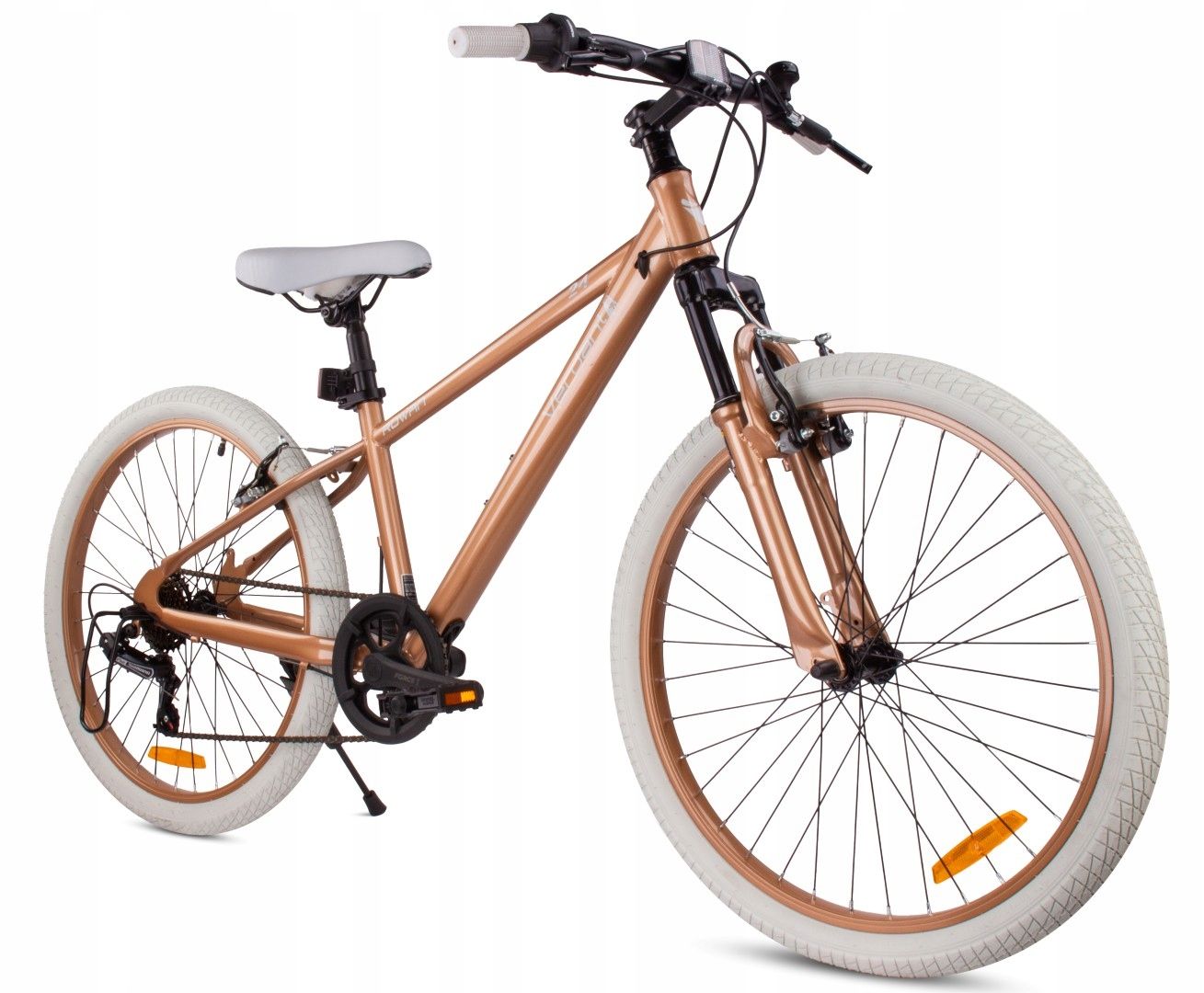  Kalnu velosipēds mtb 24 collas zēnam unisex šimano 7 zobrati amortizators