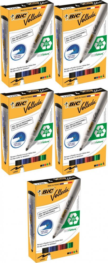  Bic marker na chemické čistenie dosiek 4 farby x2