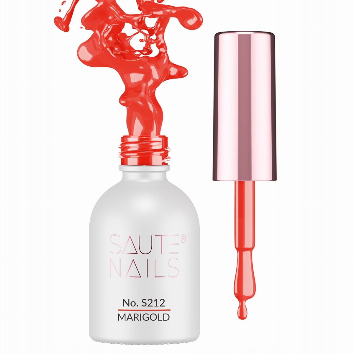  Saute nails hybrid nail polish for nails uv led s161 red lips red 8ml
