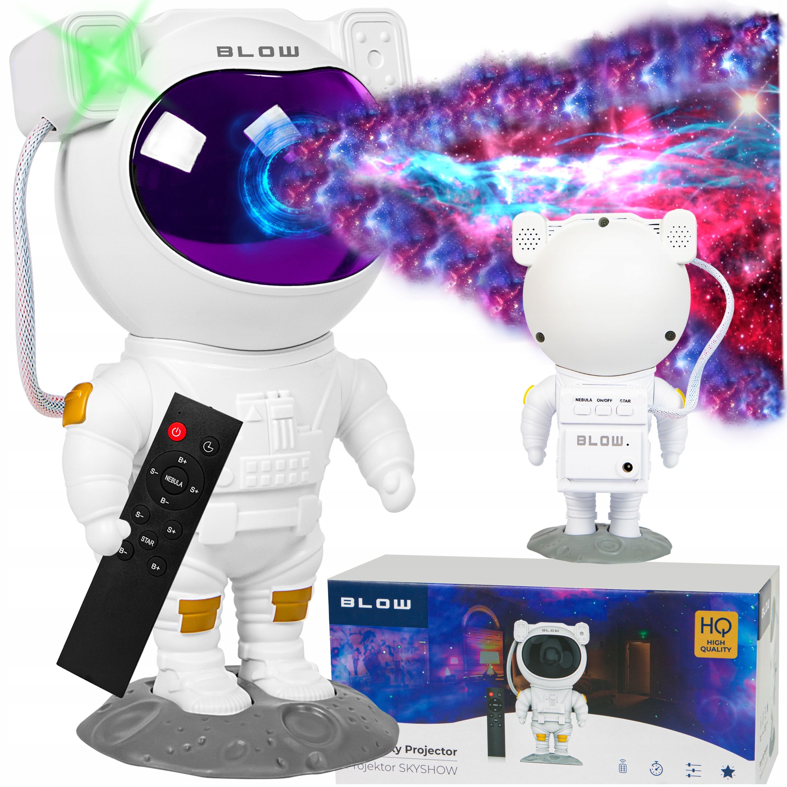  Hvězdný projektor astronaut noční světlo pro děti laserový projektor dálkové ovládání