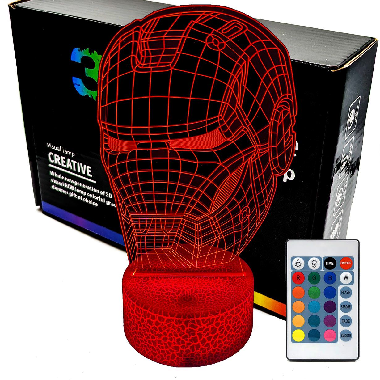  3d naktinė lemputė lempų daugiaspalvis