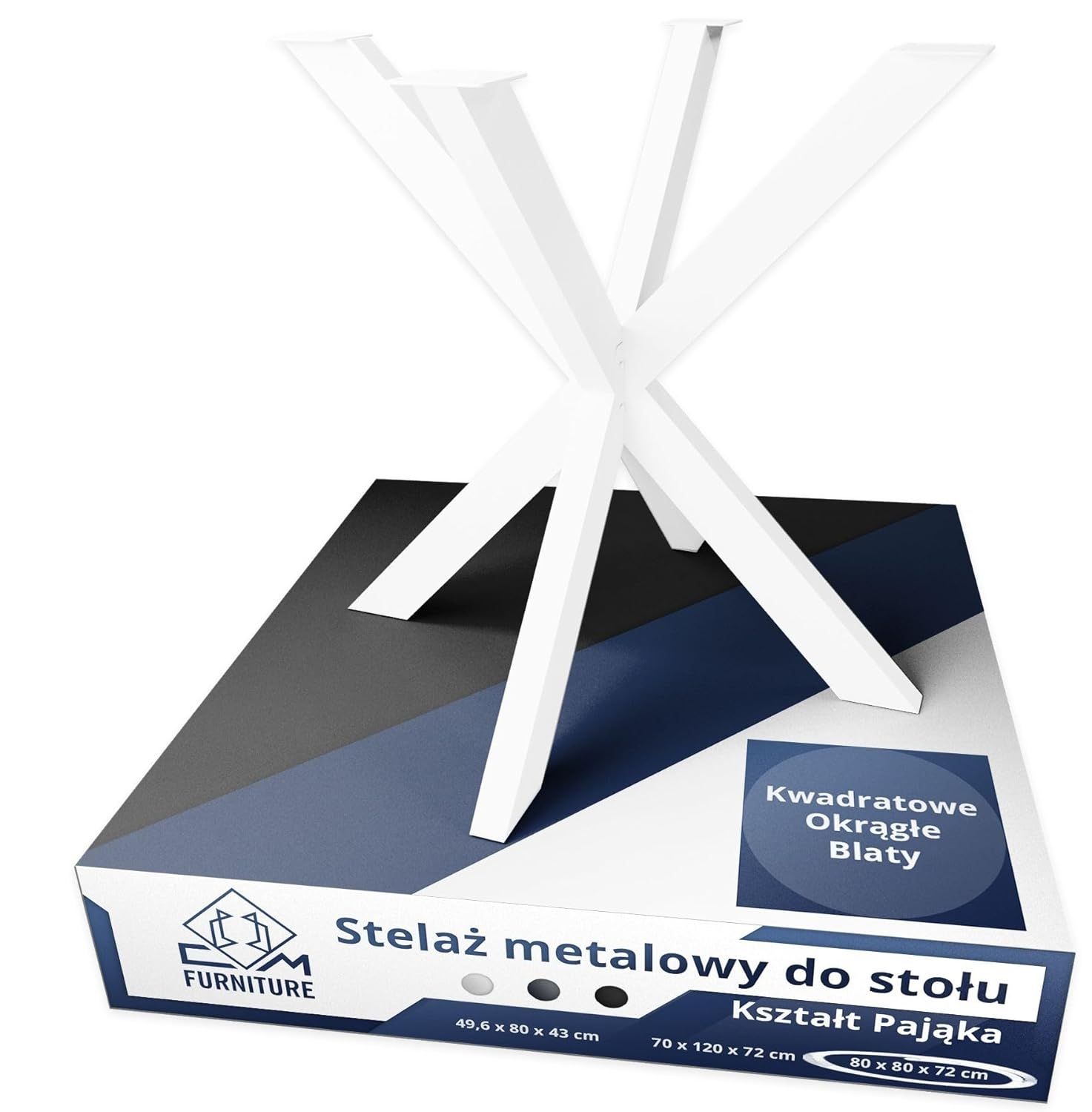  Kovová noha kovový rám pro stůl pavouk loft styl držák biala