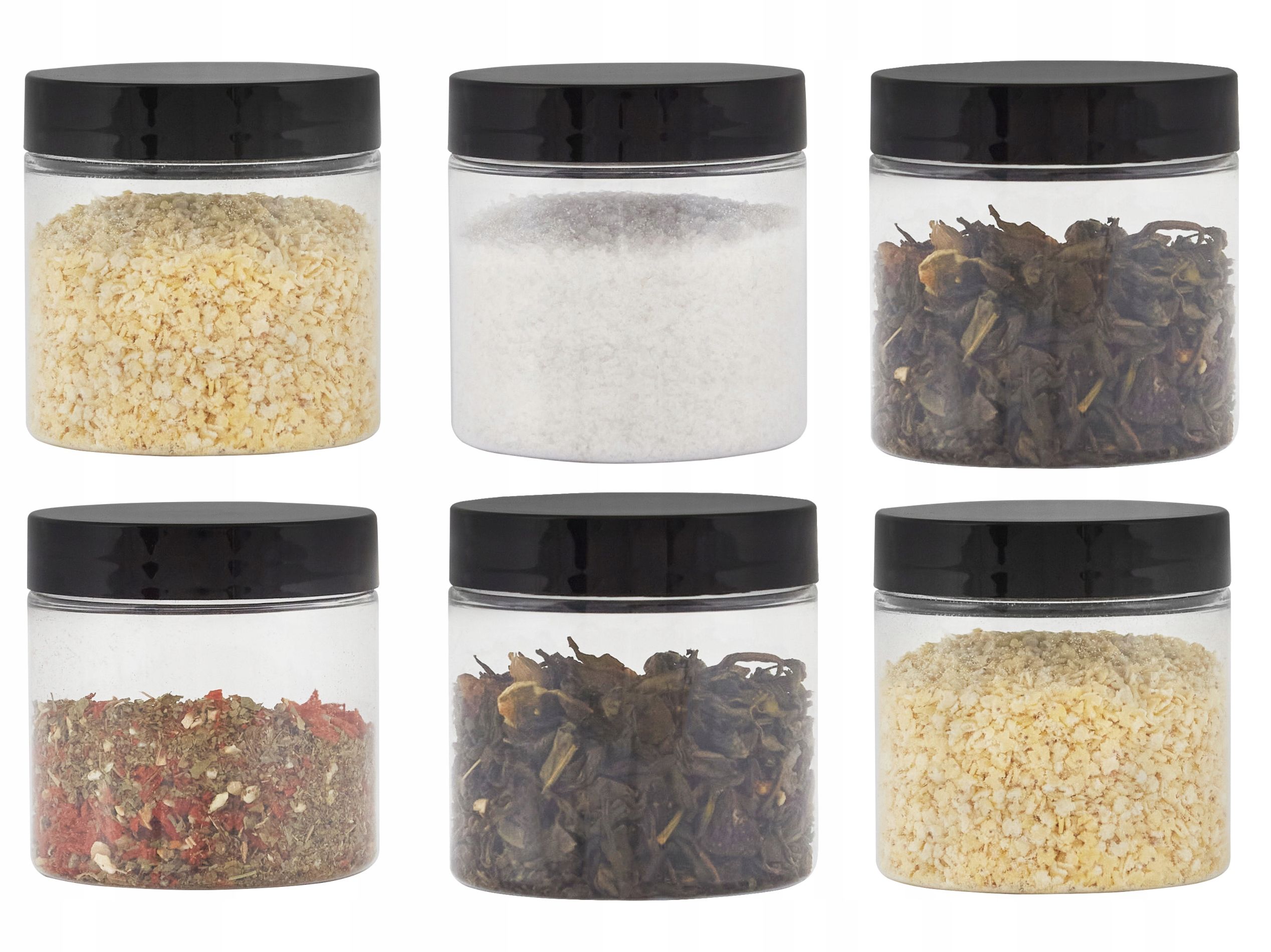  Food containers set 4x2,5l jar kitchens + nakleji measuring cups