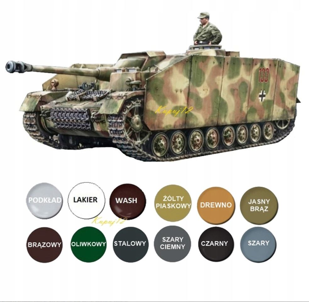  Modelis cisterna pantera tank panther type g + akrila krāsas modeļiem. aksesuāri