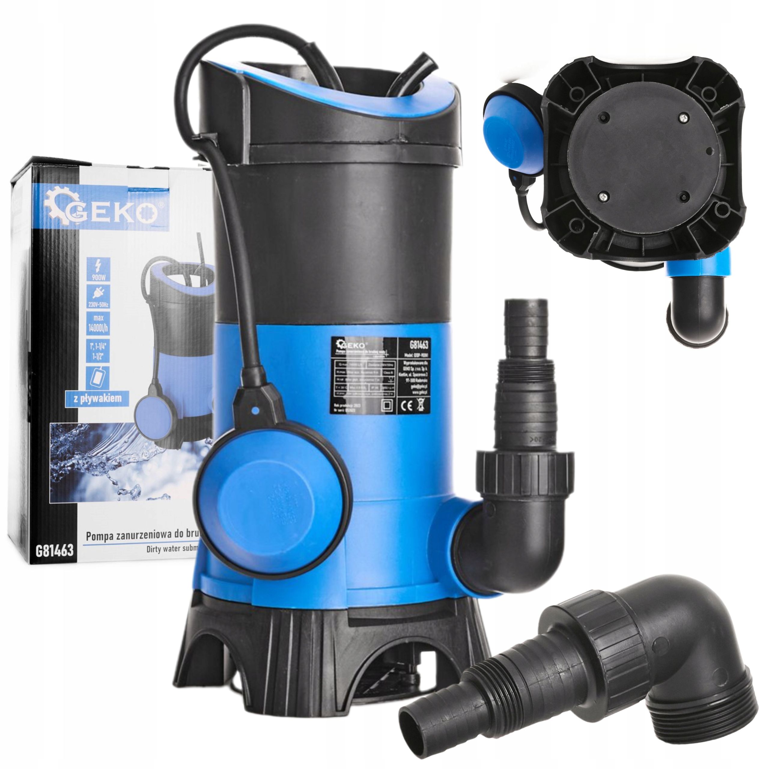  Geko panardinamas siurblys qjd2-62/15-1,5 vandeniui šulinio 1500w 1,5kw 5400 l/h