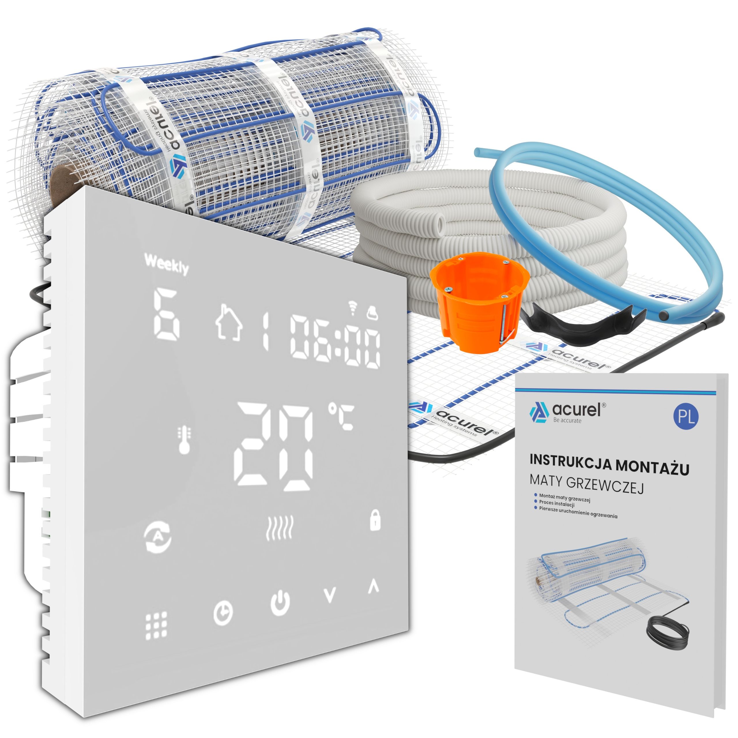  Soojenduspadi küte küte 160w/m2 regulaator wifi komplekt 4m2 acurel