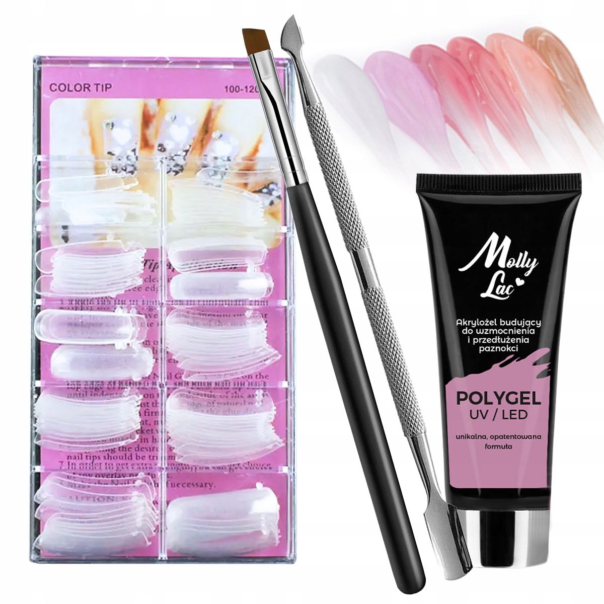  Nail set varnish lamp acrylic gel forms