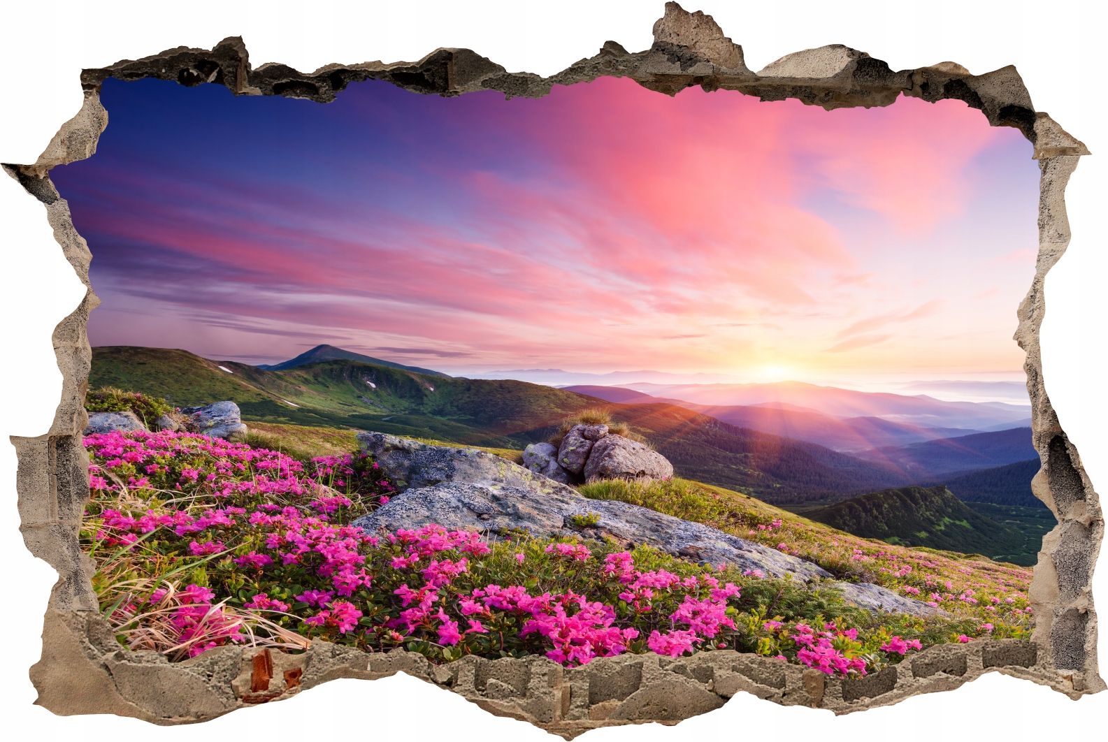  Fototapeedid auk 3d seinakleebis wodospady potok mets loodus