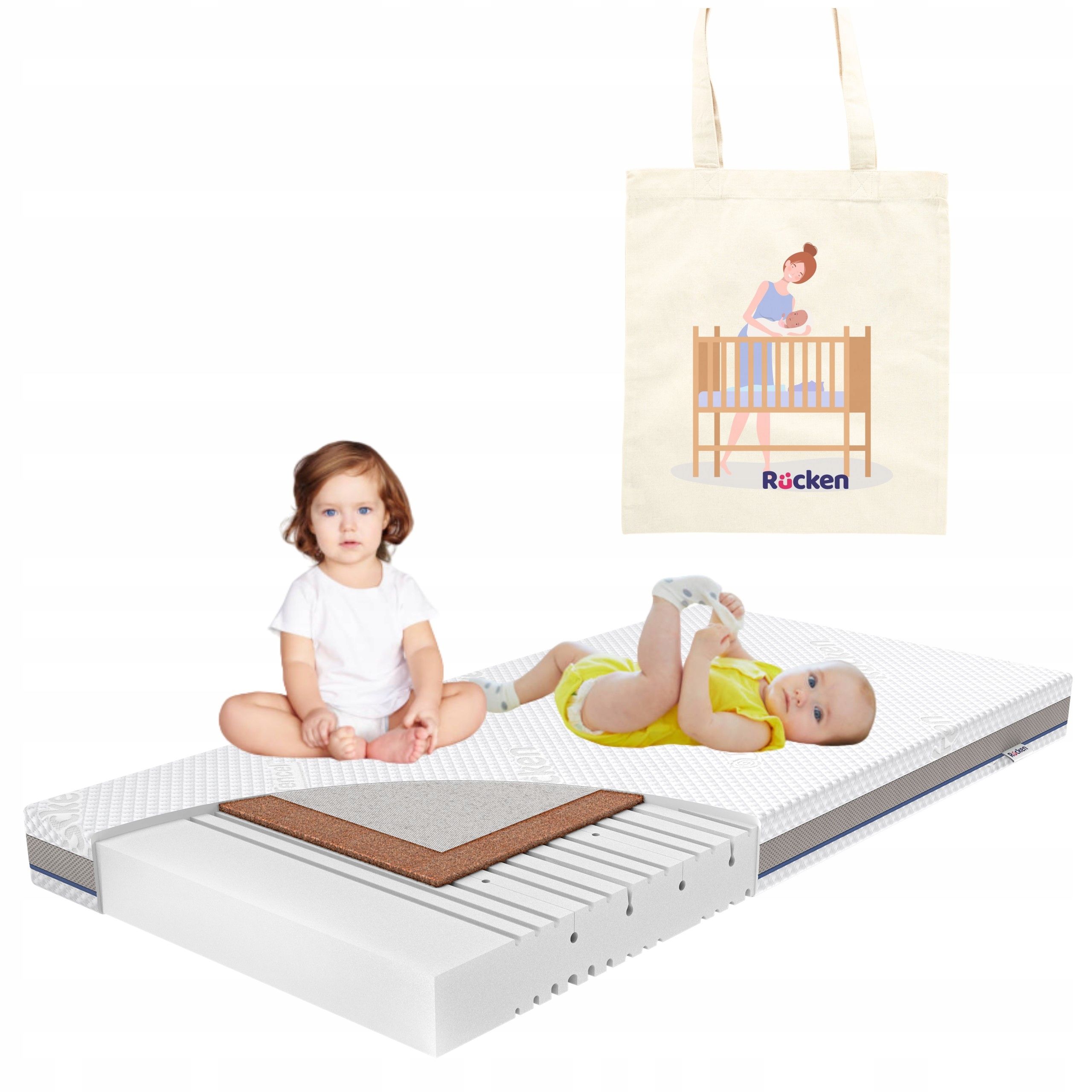  Kokosinis čiužinys gamta lovytei 120x60 air pro, krepšys ant peties nemokamai