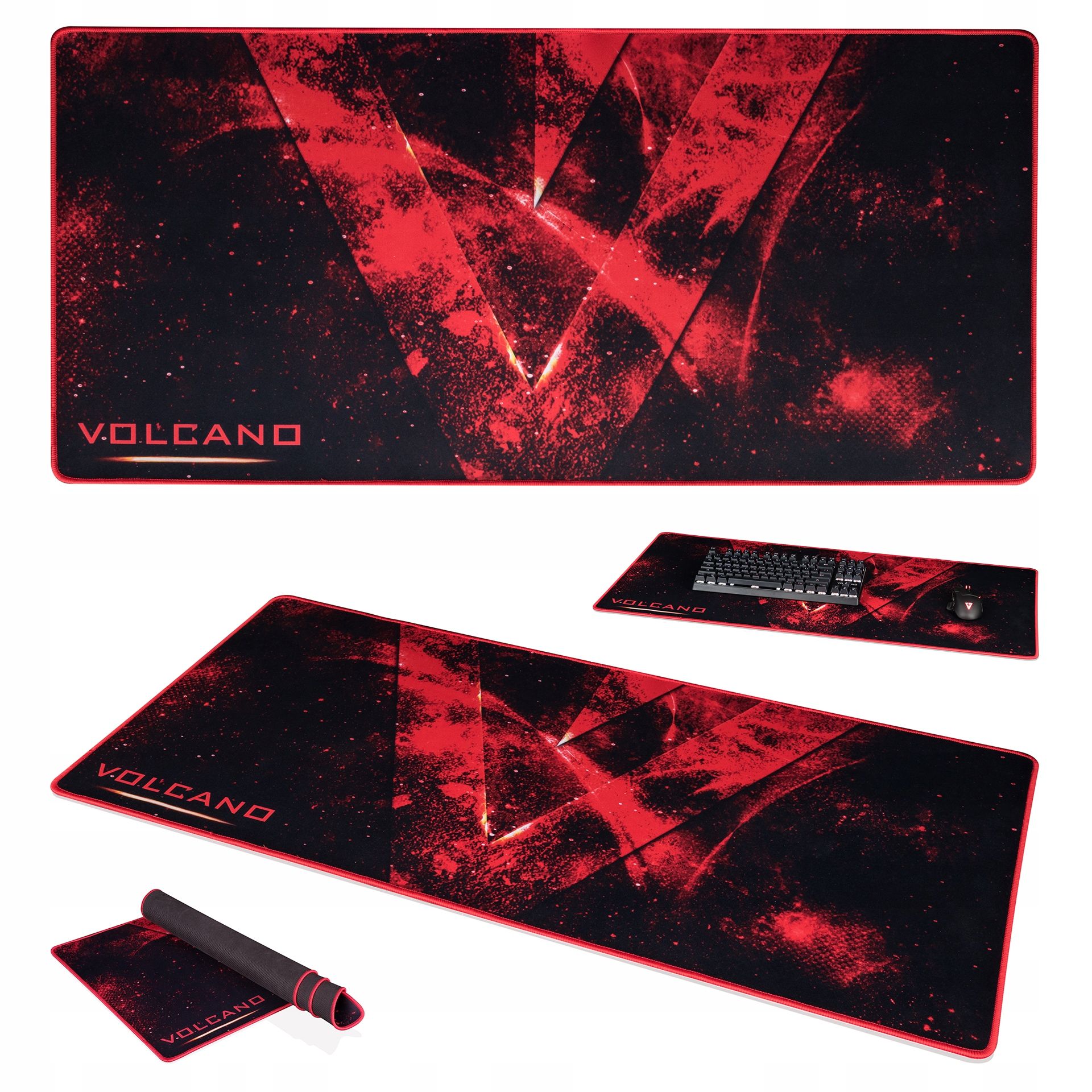  Large mouse pad keyboard - non-slip - size 90 x 42 cm