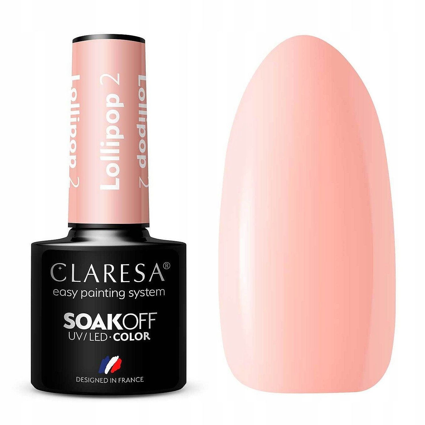  Claresa hübriid küünelakk burgundia glitter pink 554