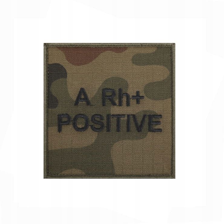 Emblema 9,5 x 9,5cm su grupė kraujas wz10 su grupė kraujas b rh +