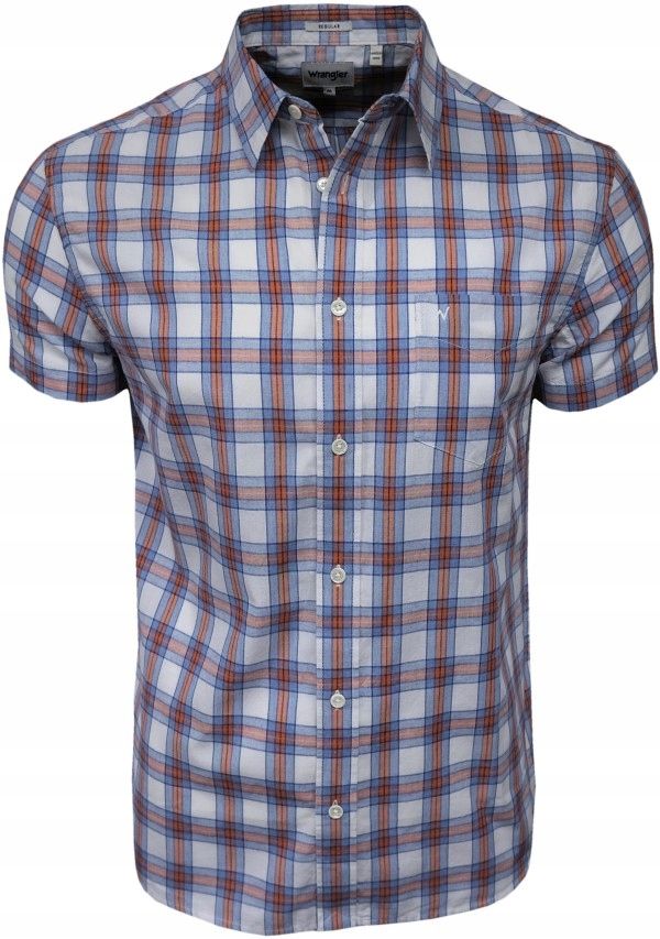  Wrangler hemd regular fit kariert persian blue l