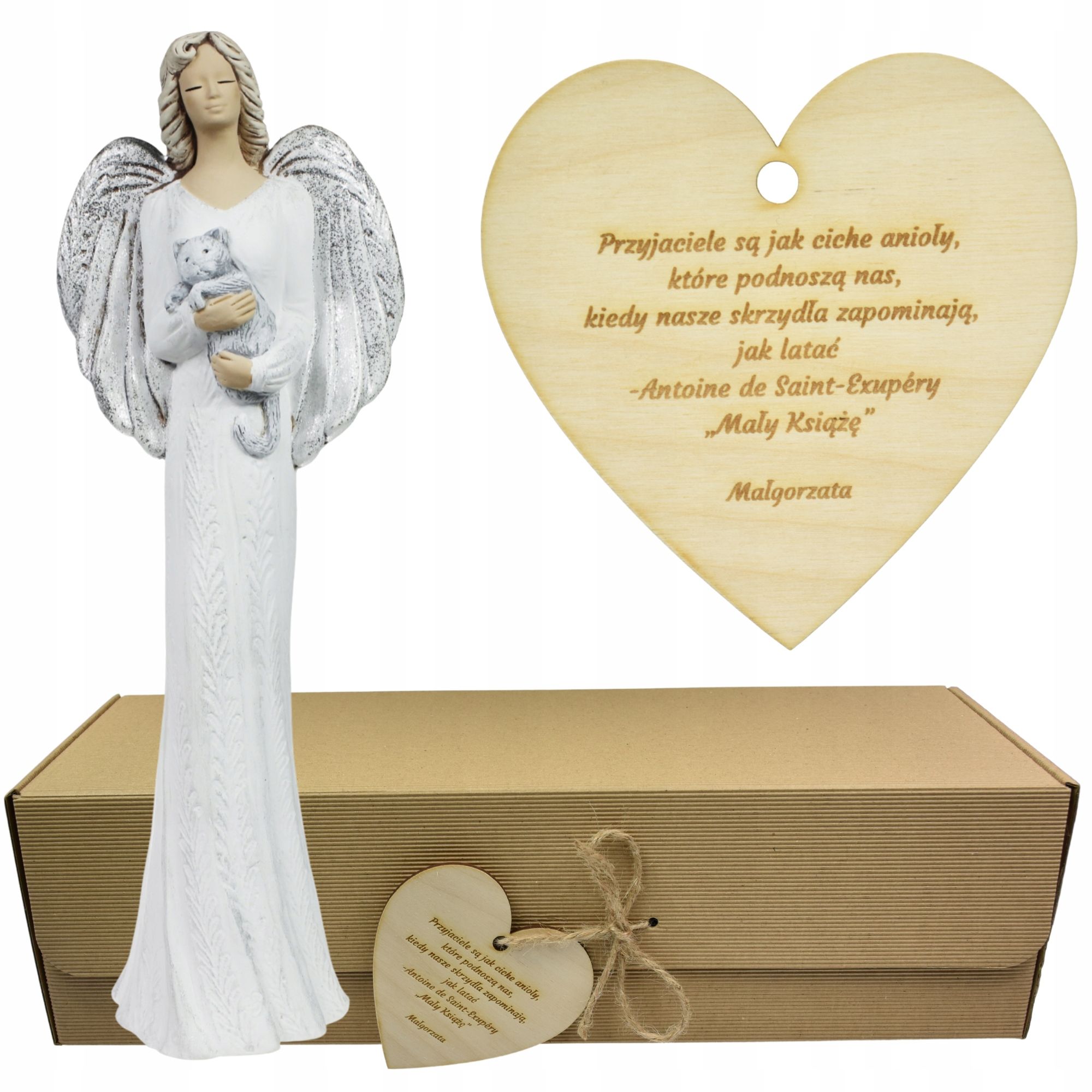  Angel figurine large adornment gift colour engraving