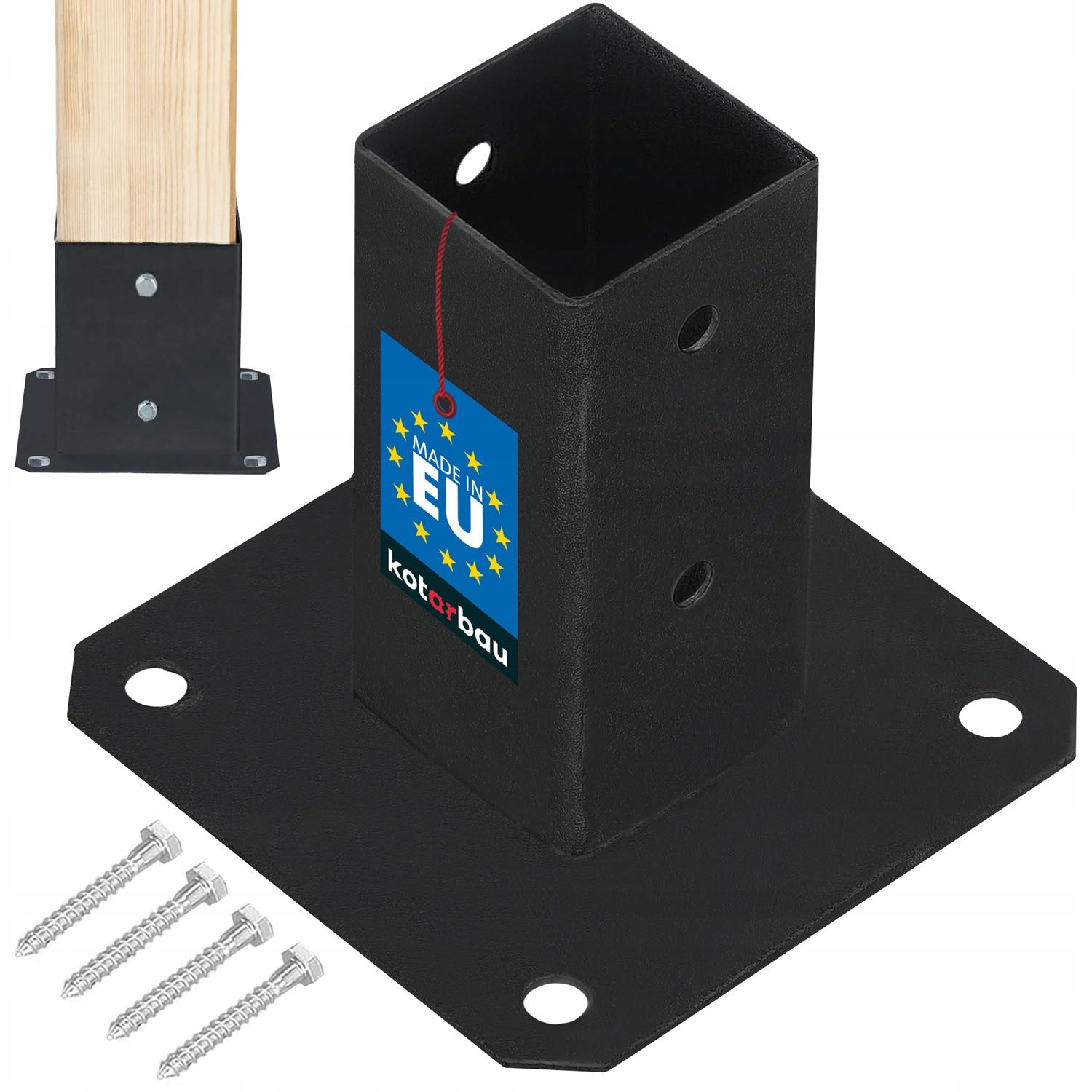  Uzskrūvējama staba pamatne turētāju enkurs 120x120