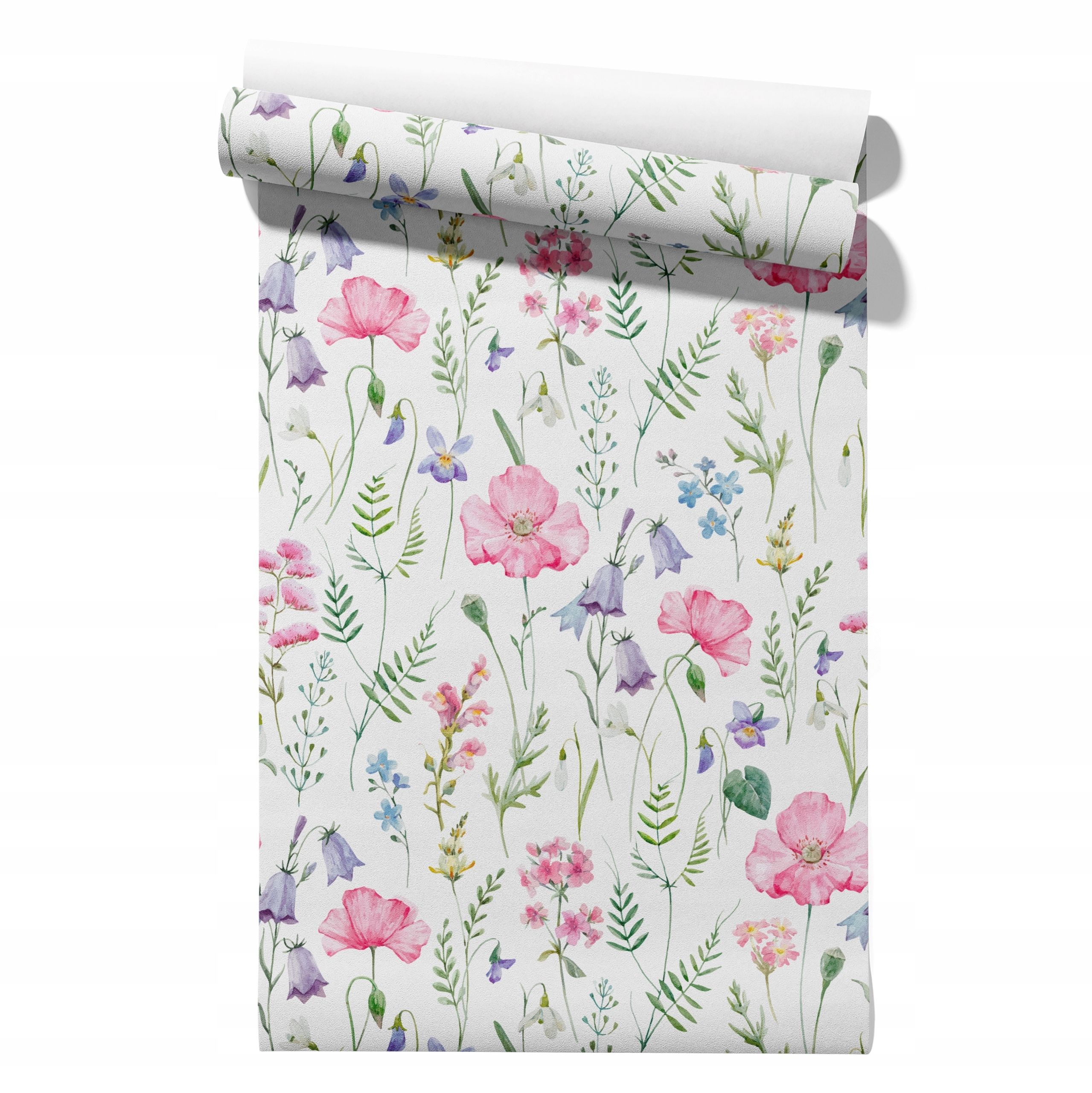  Wallpaper non-woven fabric pastel cherries wallpaper in a roll 50cm x 6,1mb
