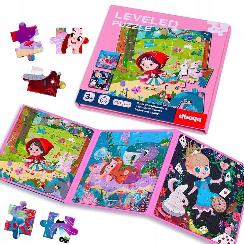  Magnetické puzzle úroveň 5 dinosauři trex vzdělávací puzzle