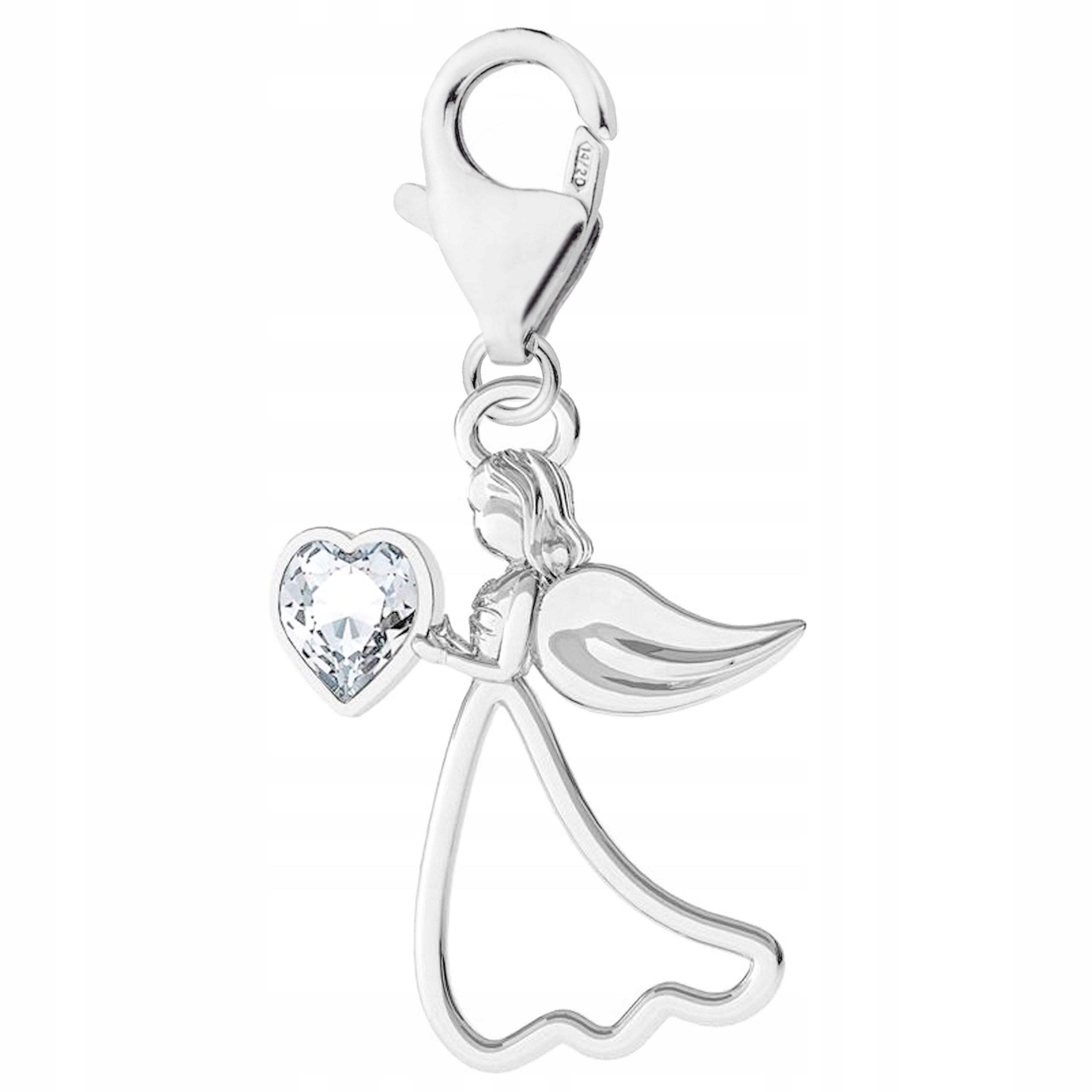  Silberanhänger karabiner mit einem engel angel engel engel silber 925