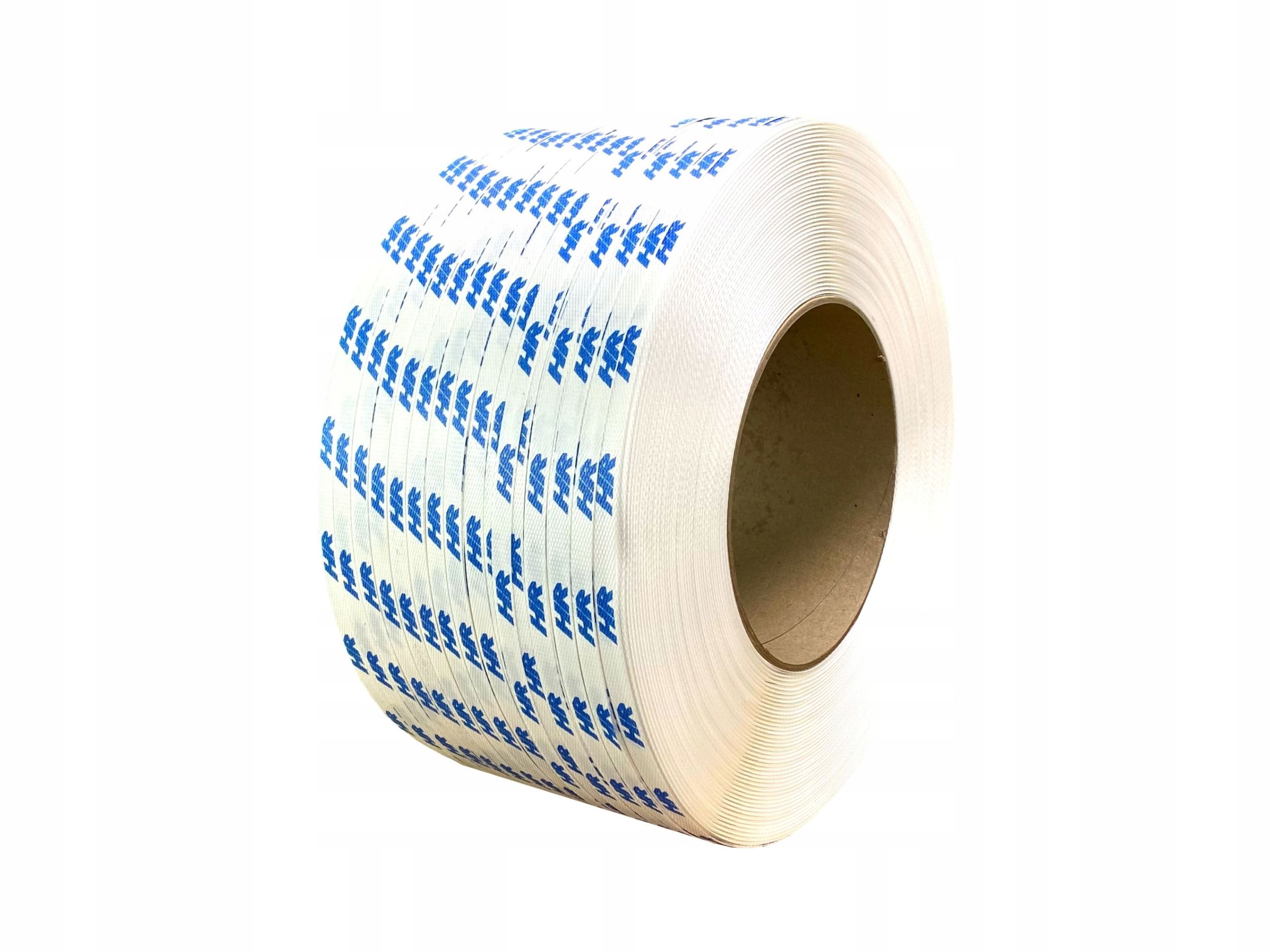  Binding tape pp 12 x 0.60 polypropylene white printout red logo