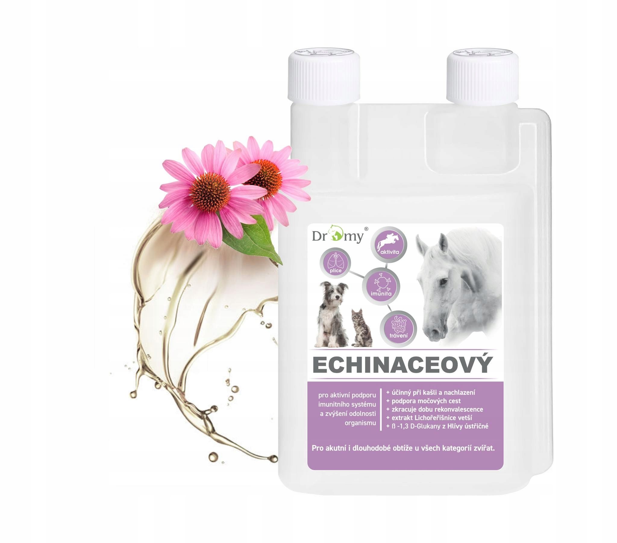  Sīrups ar echinacei no klepus, elastīgumu zirgiem 1000 ml