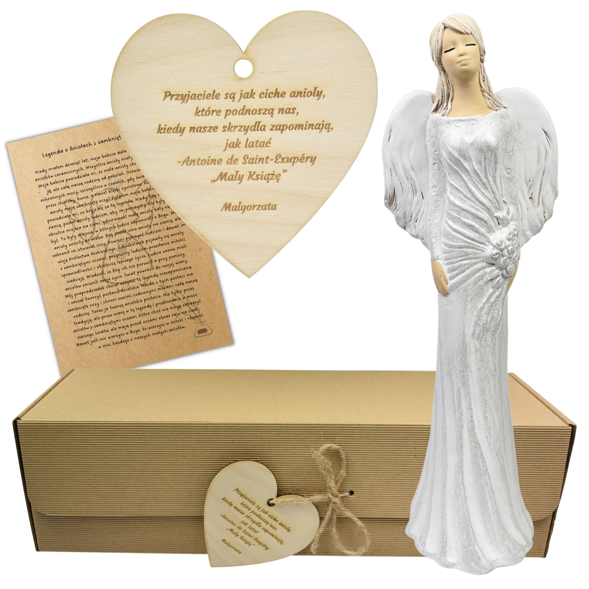  Angel figurine large adornment gift colour engraving